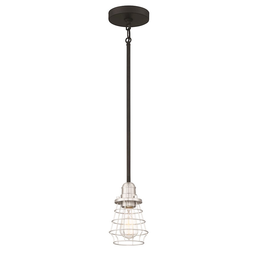 1 Light Mini Pendant, Black