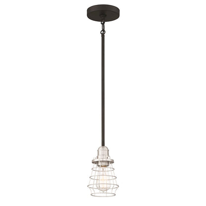 1 Light Mini Pendant, Black