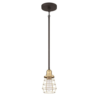 1 Light Mini Pendant, Black