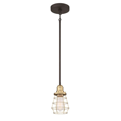 1 Light Mini Pendant, Black