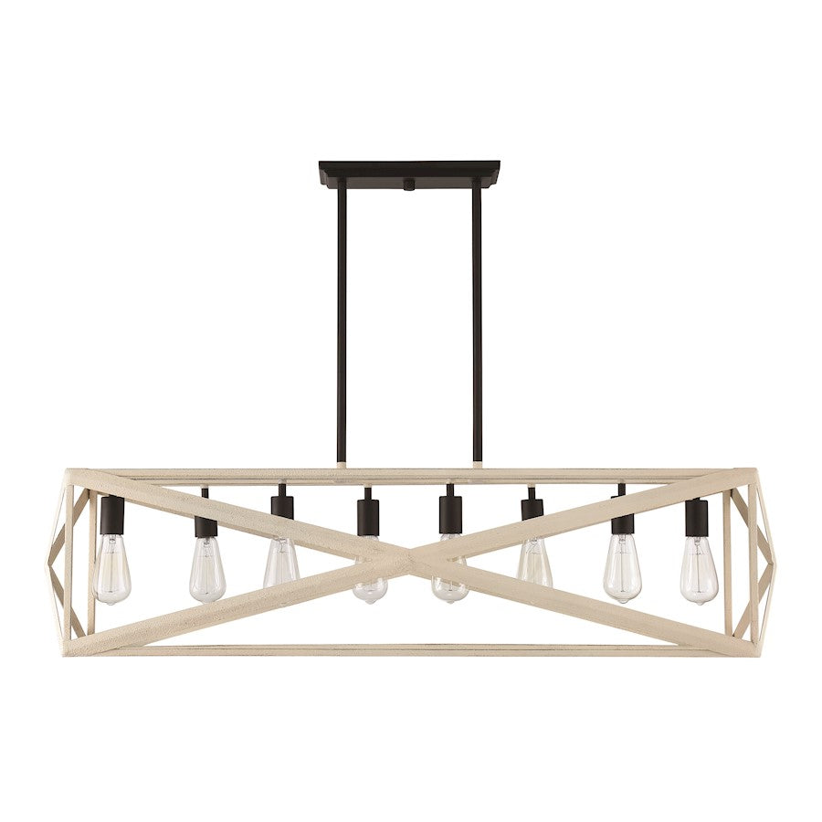 Craftmade Hansel 8 Light Island Light Cottage White Espresso
