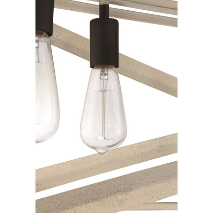 Craftmade Hansel 8 Light Island Light Cottage White Espresso