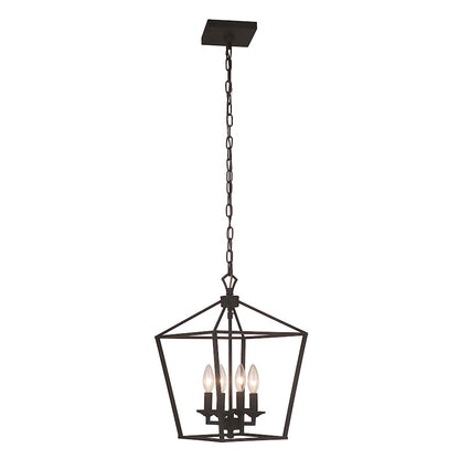 Craftmade Flynt 4 Light Foyer, Flat Black