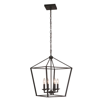 Craftmade Flynt 4 Light Foyer, Flat Black