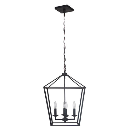 Craftmade Flynt 4 Light Foyer, Flat Black