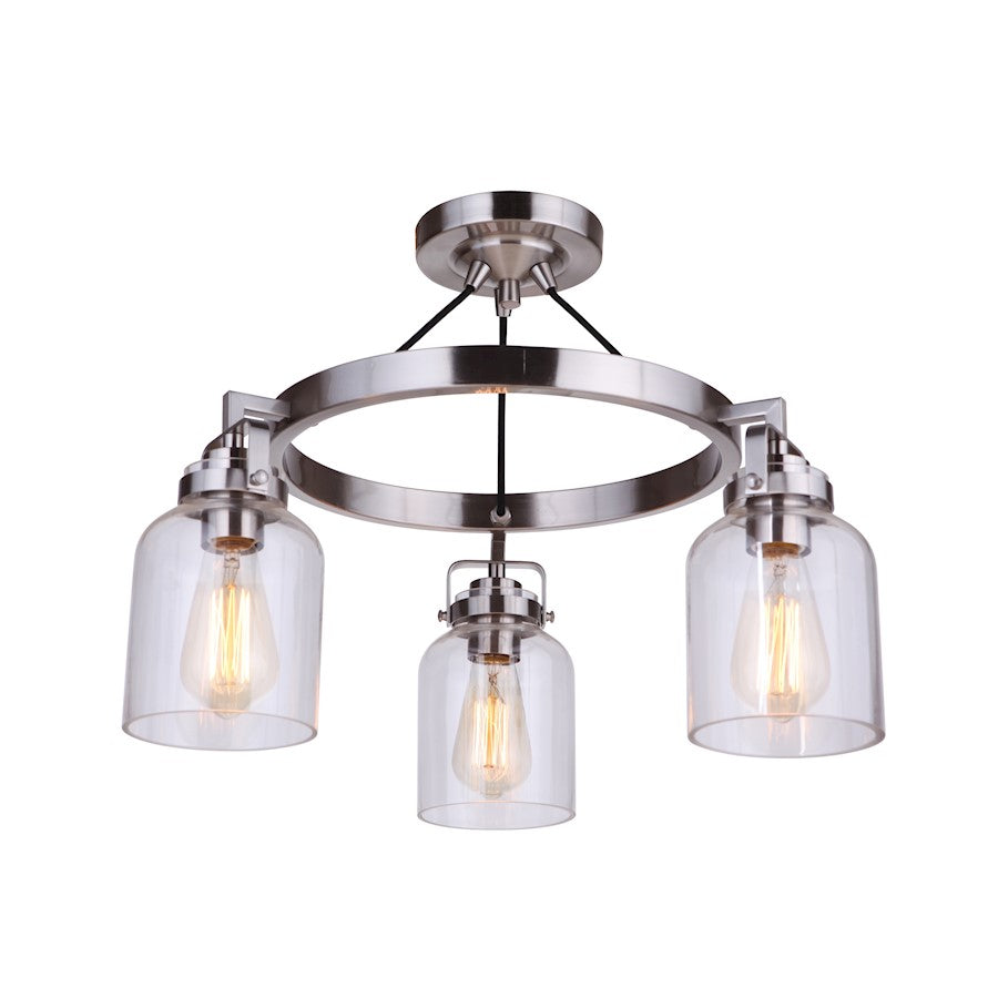 Craftmade Foxwood 3 Light Semi Flushmount