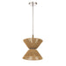 Craftmade Serena 1 Light Pendant, Chrome/Walnut/Smoked Clear - 58591-CHWAL