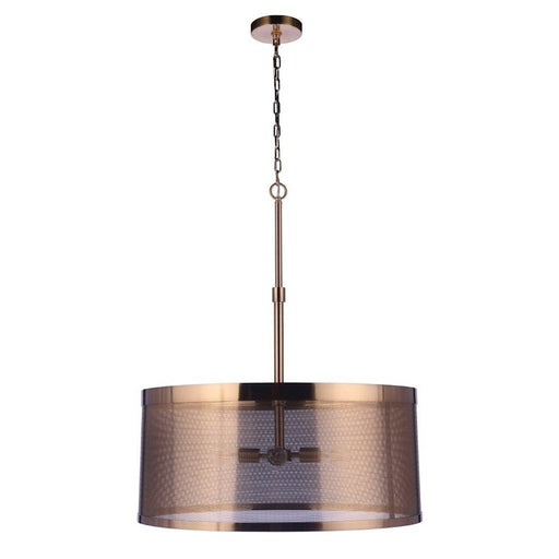 Craftmade Mesh 4 Light Pendant, Satin Brass - 58994-SB