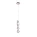 Craftmade Jackie 4 Light LED Pendant, Nickel/Clear/Frosted - 59490-PLN-LED