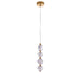 Craftmade Jackie 4 Light LED Pendant, Satin Brass/Clear/Frosted - 59490-SB-LED