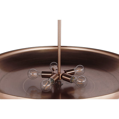 Craftmade Isabel 5 Light Semi-Flush, Satin Brass/Satin Brass