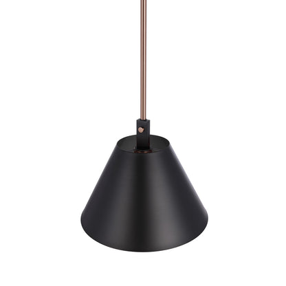 Craftmade Blake 1 Light Pendant, Flat Black/Satin Brass/Flat Black