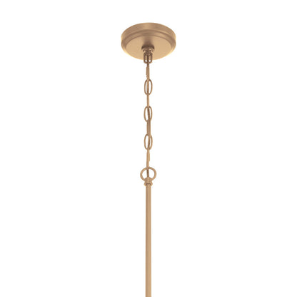 Craftmade Pleated 4 Light Chandelier, Premium Bronze/Clear Pleated