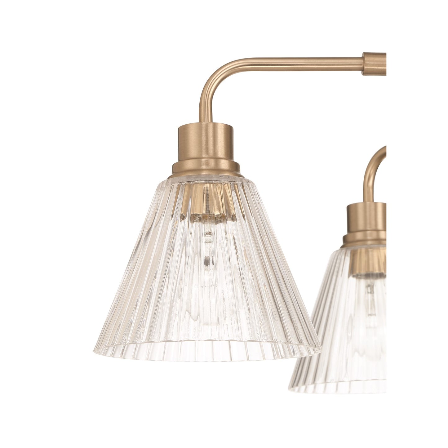 Craftmade Pleated 6 Light Chandelier, Premium Bronze/Clear Pleated