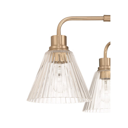 Craftmade Pleated 6 Light Chandelier, Premium Bronze/Clear Pleated