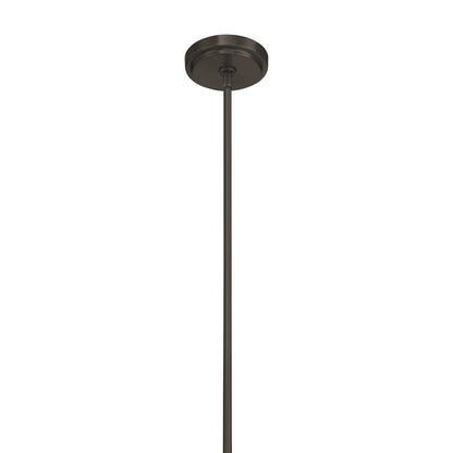 Craftmade Pleated 3 Light Island, Flat Black/Clear Pleated