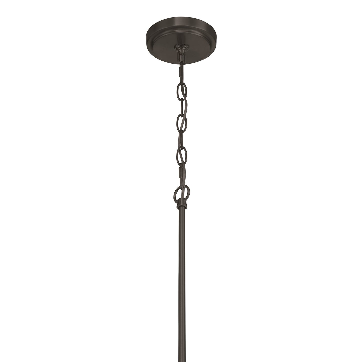 Craftmade Pleated 1 Light Pendant, Flat Black/Clear Pleated
