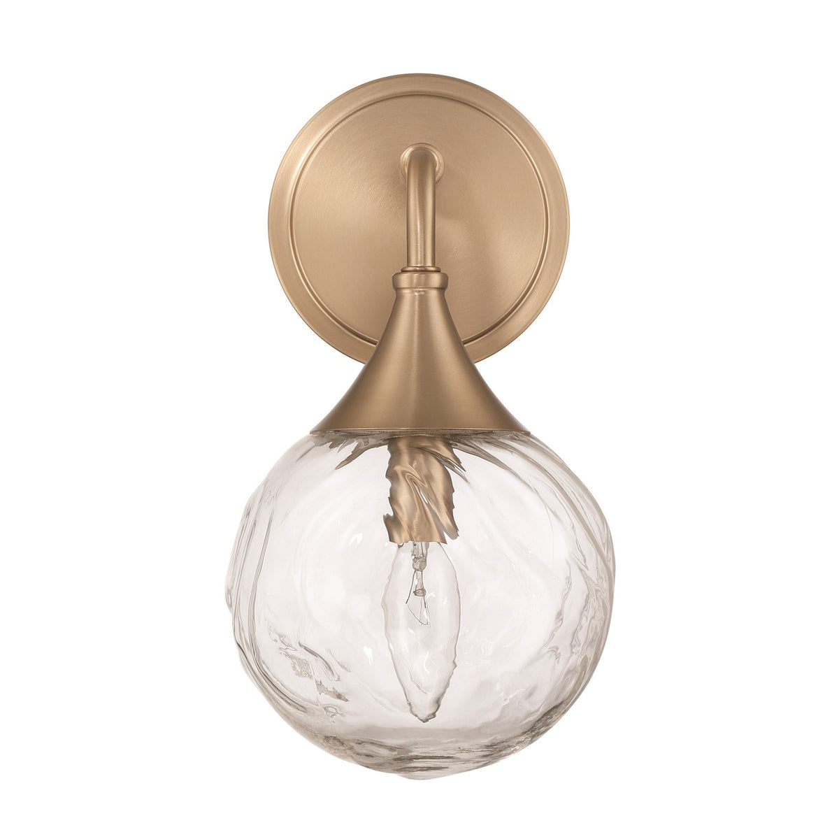 Craftmade Reflection 11in 1-Light Wall Sconce | Modern Premium Bronze and Clear Glass | Bedroom & Hallway Accent Light | Model 61201-CPZ