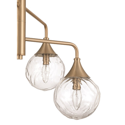 Craftmade Reflection 6 Light Chandelier, Bronze/Clear Textured