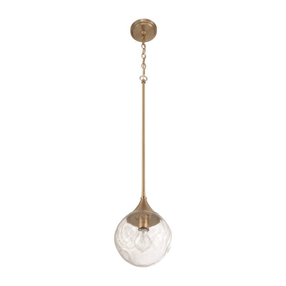 Craftmade Reflection 1 Light Mini Pendant, Bronze/Clear Textured