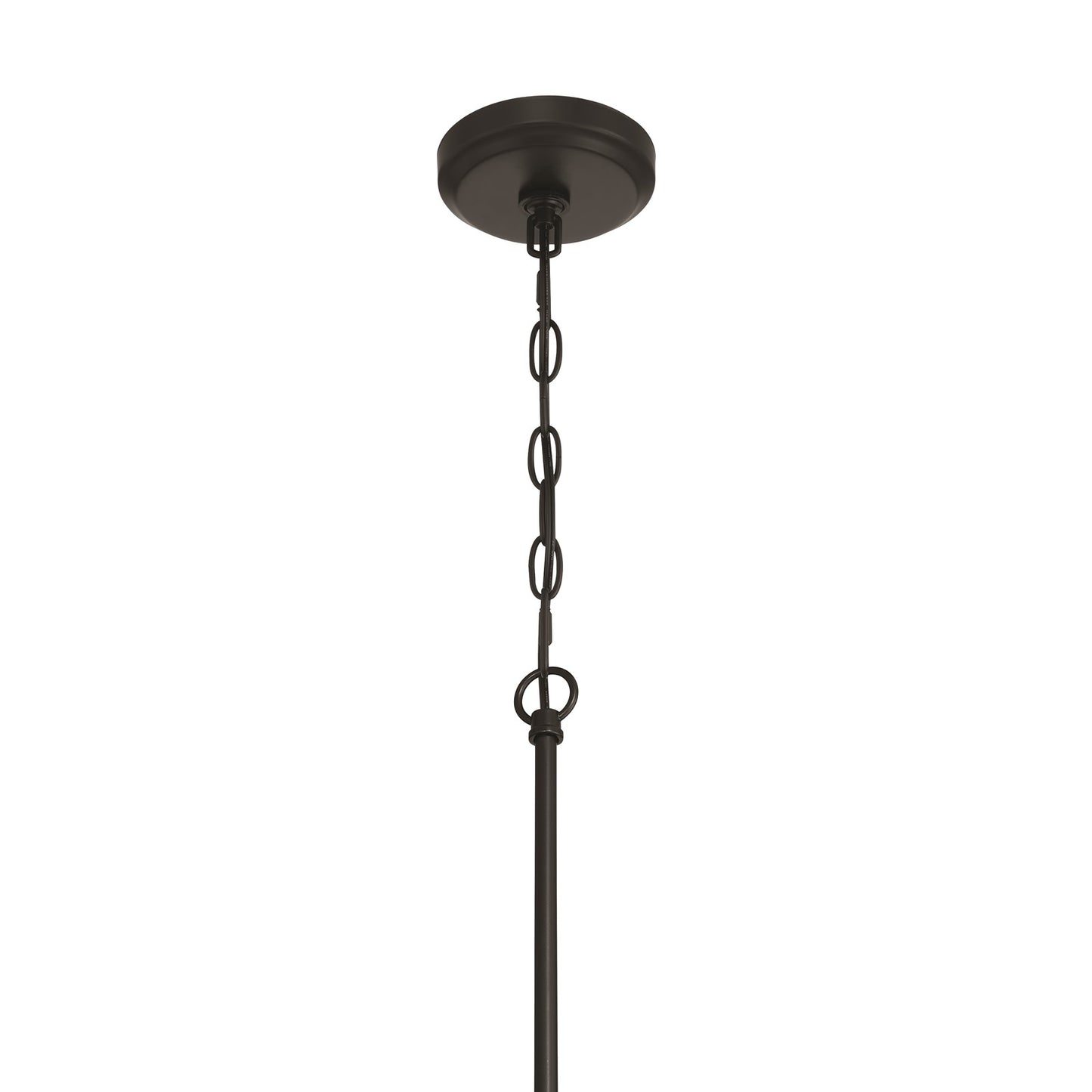 Craftmade Reflection 1 Light Mini Pendant, Flat Black/Clear Textured