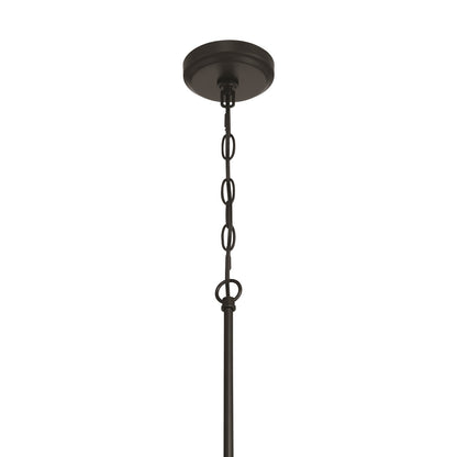 Craftmade Reflection 1 Light Mini Pendant, Flat Black/Clear Textured