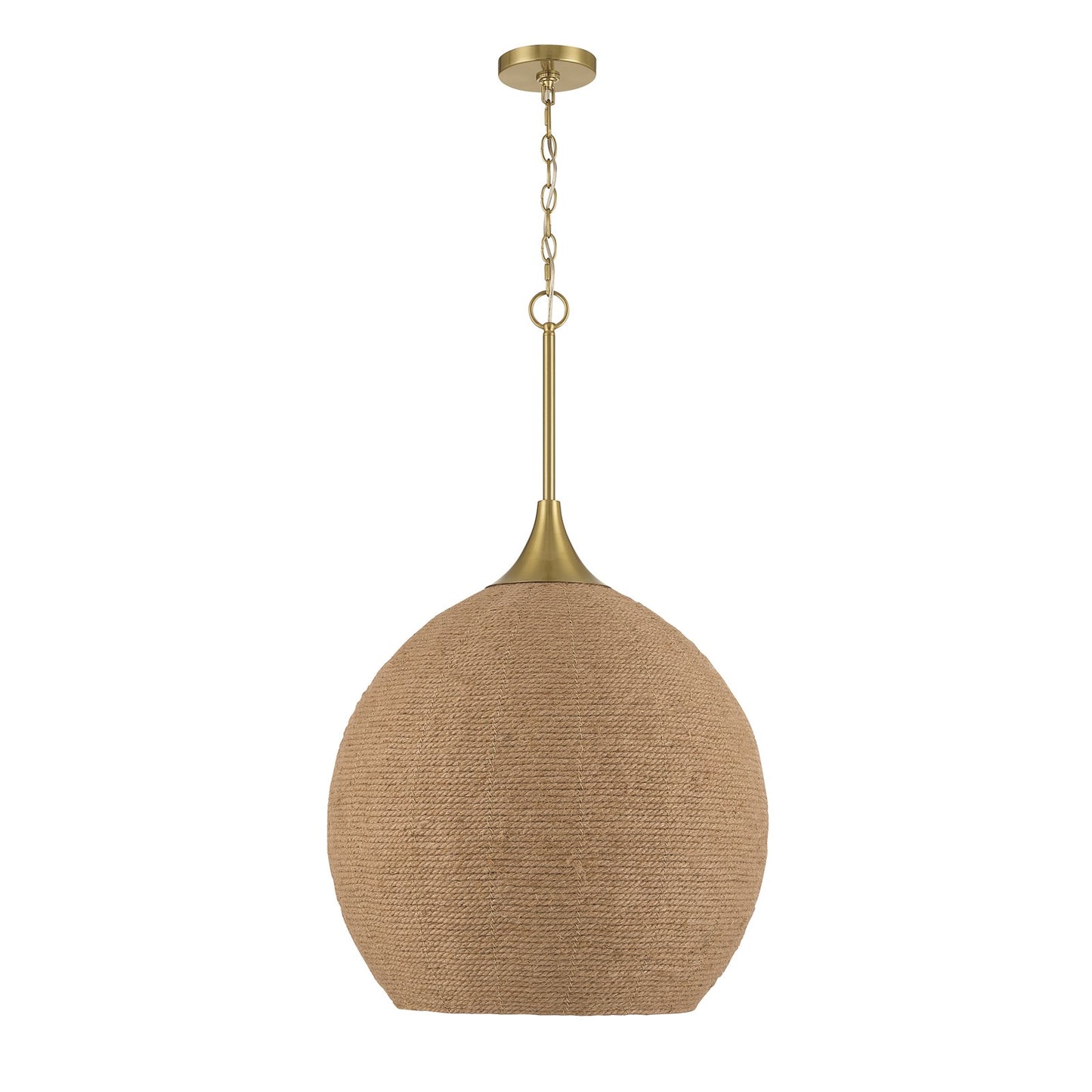 Craftmade Keira 3 Light Pendant, Satin Brass