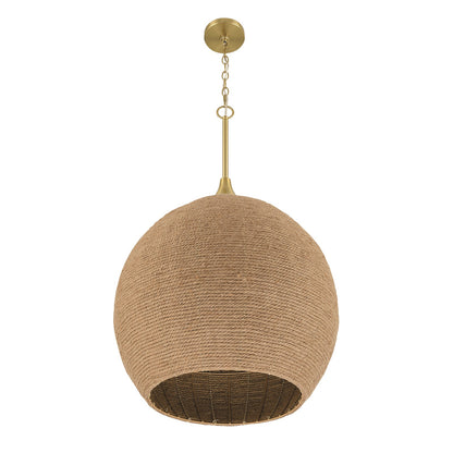 Craftmade Keira 3 Light Pendant, Satin Brass