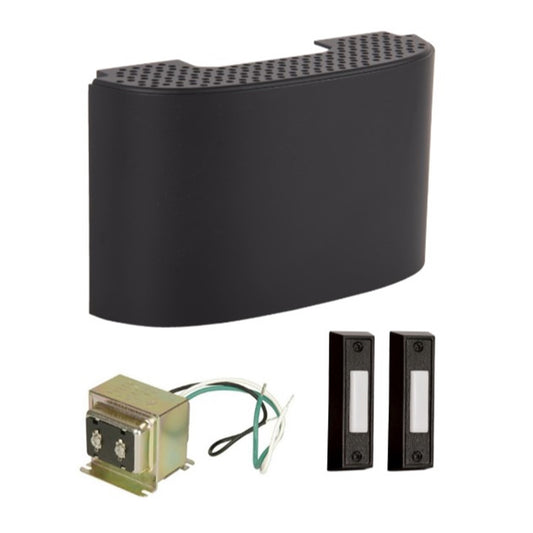 Craftmade Contemporary Chime Kit, Black/2 Illuminated Black, Black