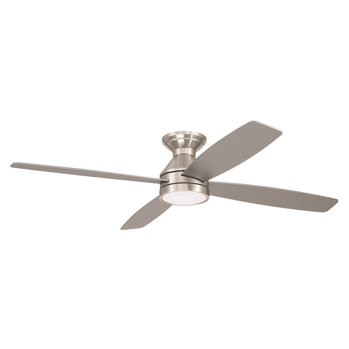 Craftmade DeMarco 52in 4-Blade Ceiling Fan | Modern Brushed Polished Nickel and Brushed Nickel Plywood | Bedroom & Living Room | Model DMC52BNK4