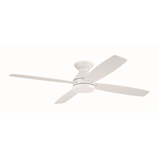 Craftmade DeMarco 52" 4-Blade Ceiing Fan, IntegratedLt Kit, White