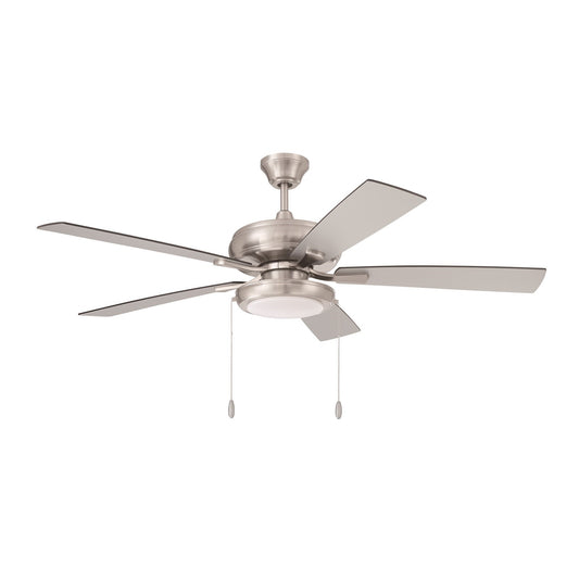 Craftmade Eos 52" 5-Blade Ceiling, Brushed Polished Nickel