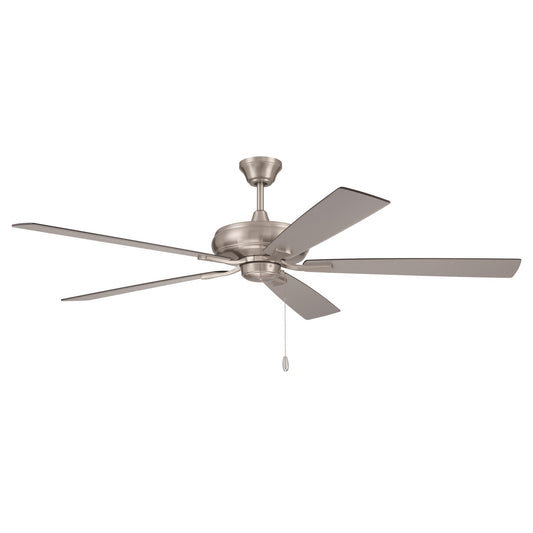 Craftmade Eos 60" 5-Blade Ceiling Fan, Brushed Polished Nickel