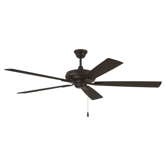 Craftmade Eos 60" 5-Blade Ceiling Fan, Flat Black