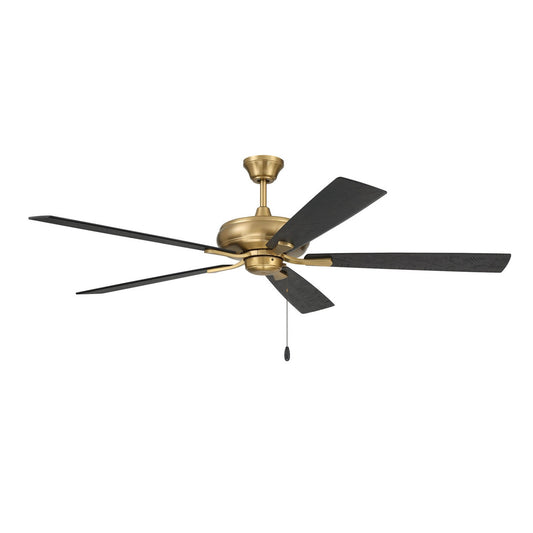 Craftmade Eos 60" 5-Blade Ceiling Fan, Satin Brass