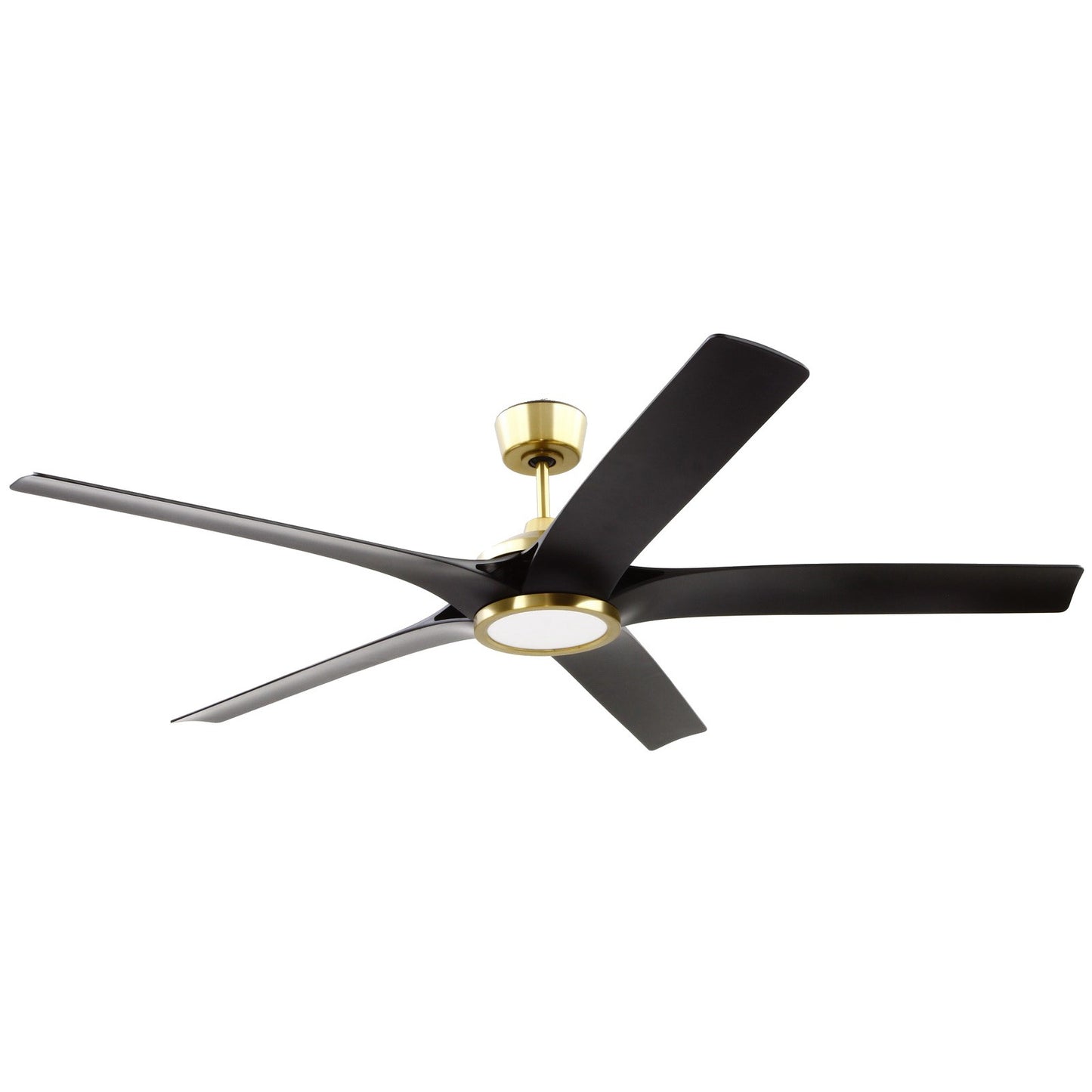 Craftmade Fonz 65" 1 Light Ceiling Fan with 5-Blades, Satin Brass - FON65SBFB5