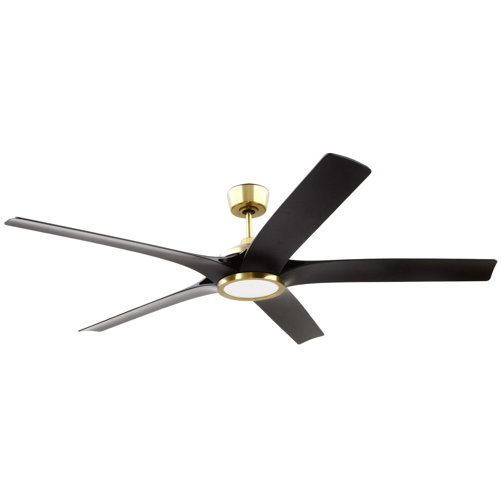 Craftmade Fonz 65" 1 Light Ceiling Fan with 5-Blades, Satin Brass - FON65SBFB5