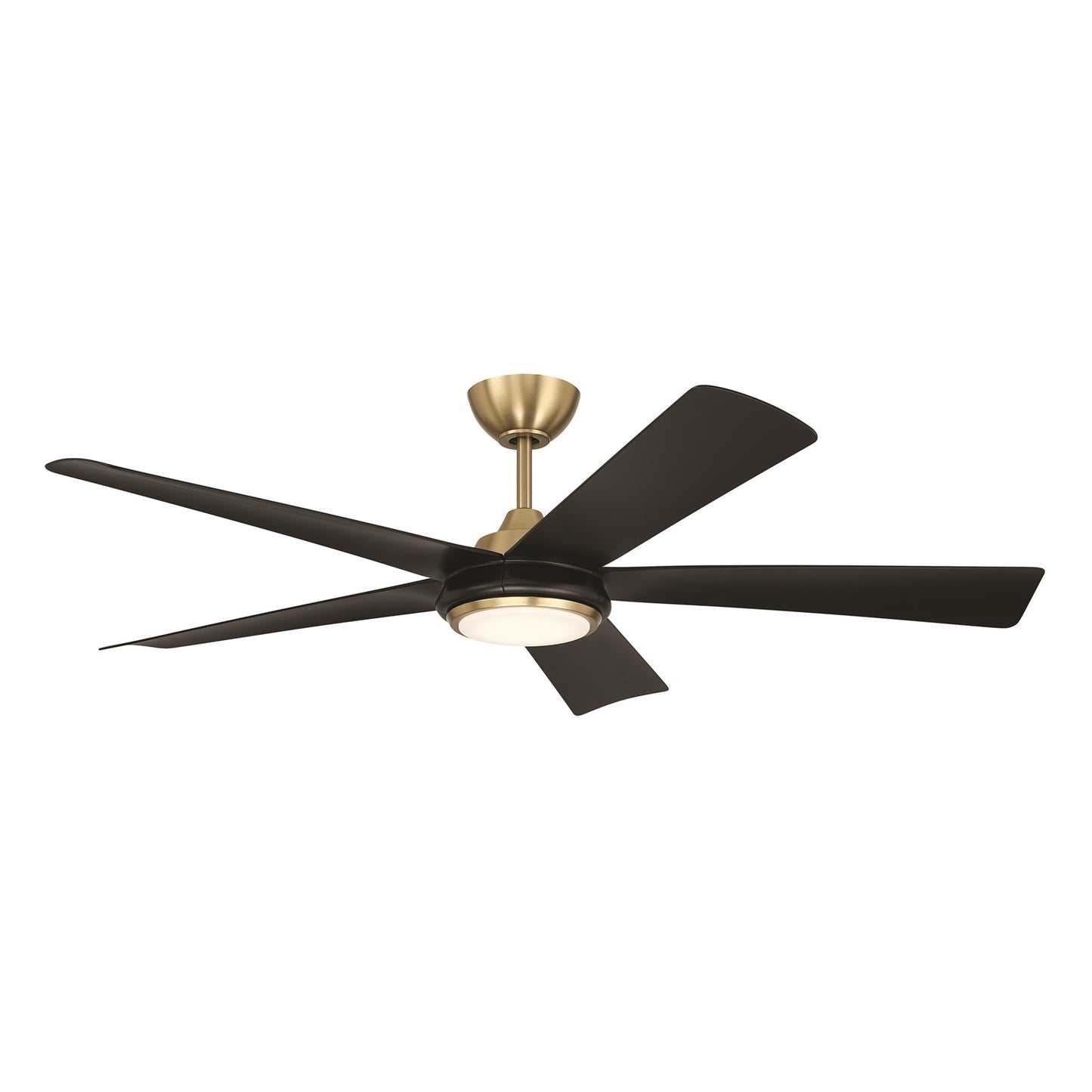 Craftmade Frye 52" 5-Blade 1 Light Ceiling Fan, Satin Brass
