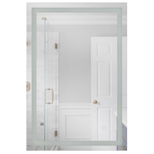 Craftmade Meredith 1 Light 24" x 36" Illuminated Mirror, White - MIR2409RT-W3C