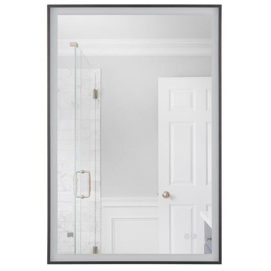 Craftmade SlimLite 1 Light 24" x 36" LED Mirror, Flat Black - MIR2410RT-FB3C