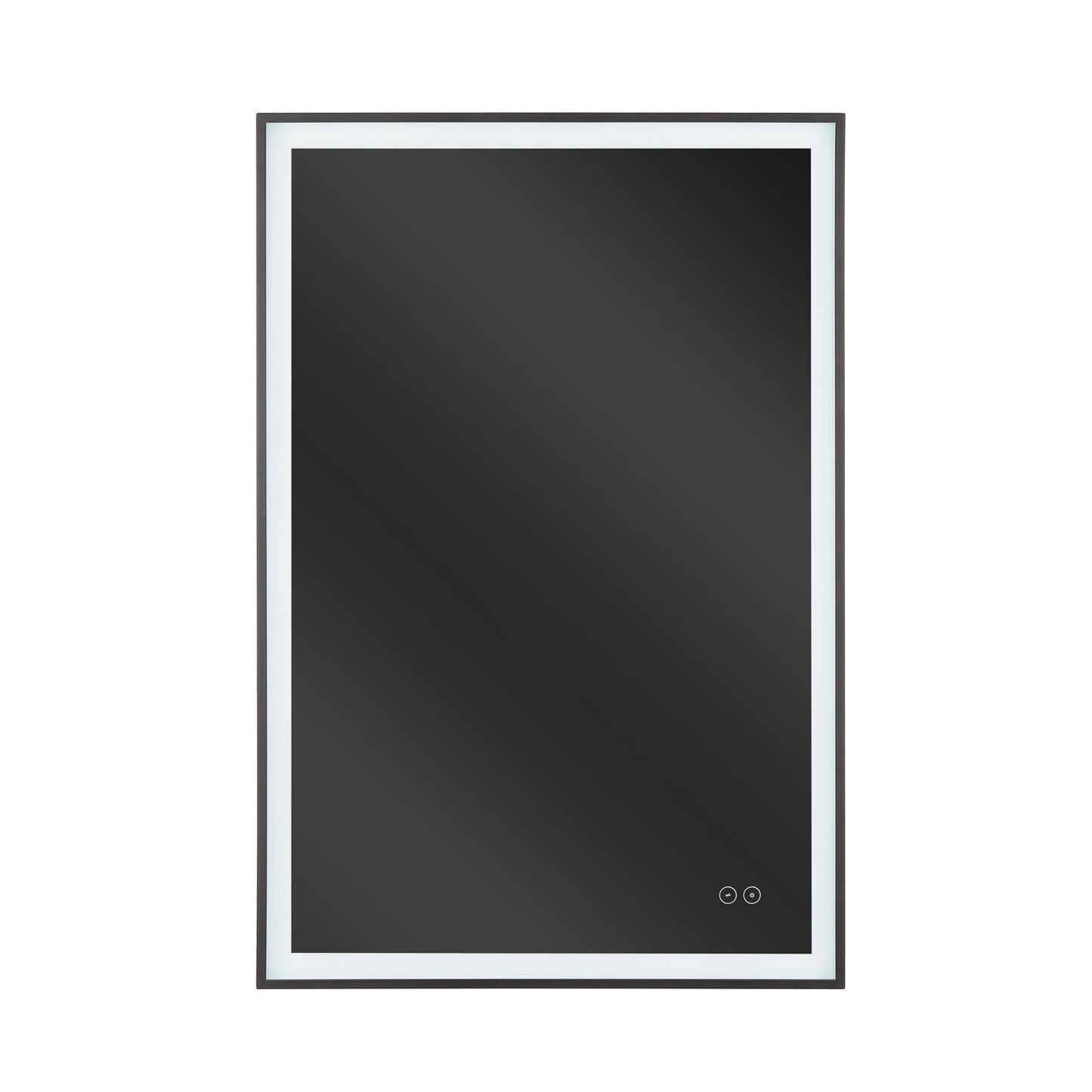 Craftmade SlimLite 1 Light 24" x 36" LED Mirror, Flat Black