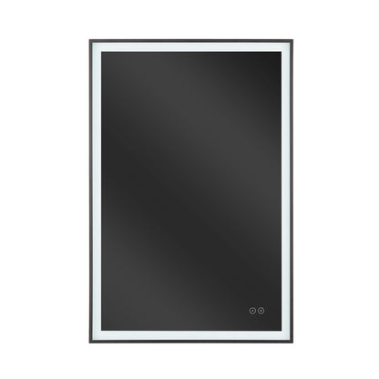 Craftmade SlimLite 1 Light 24" x 36" LED Mirror, Flat Black