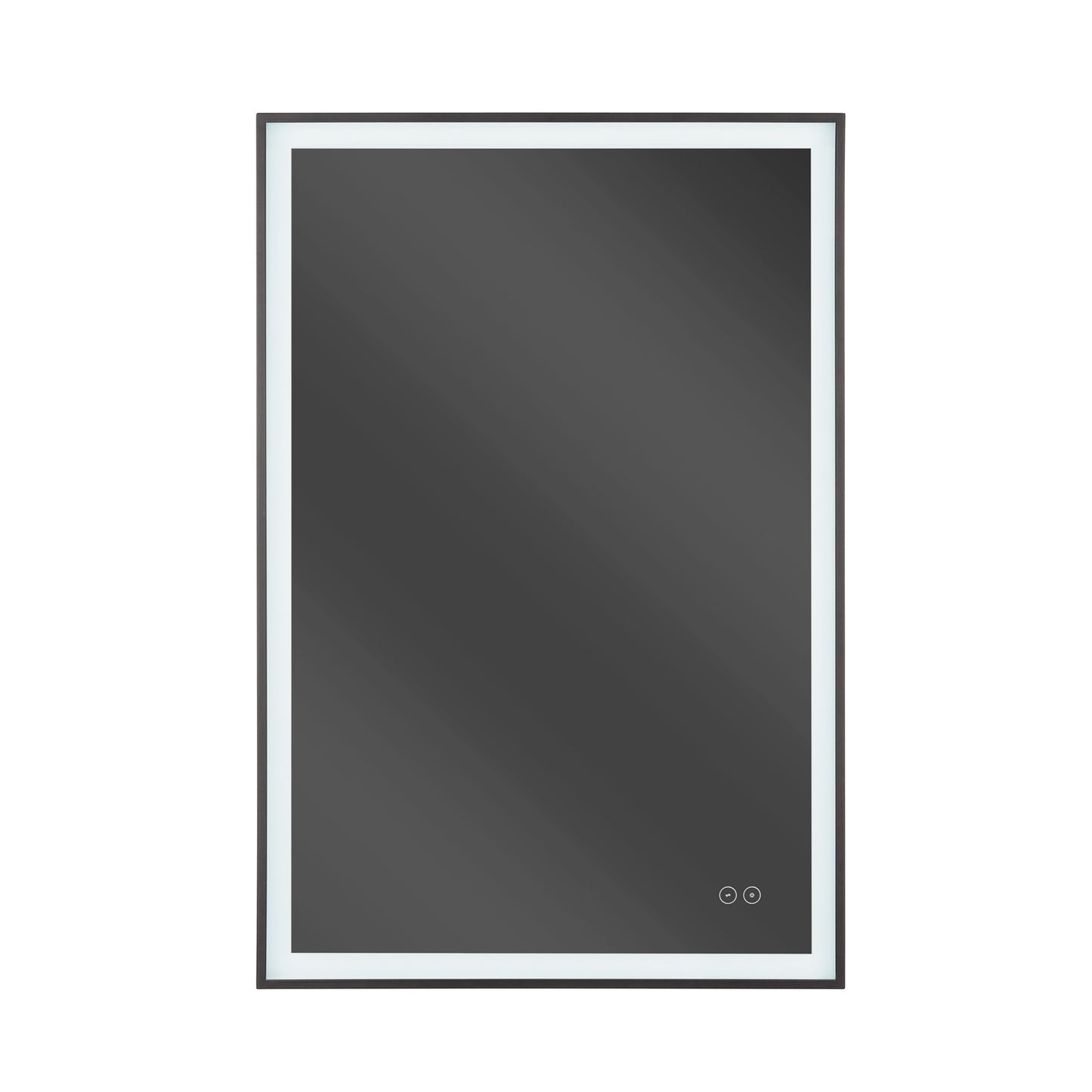 Craftmade SlimLite 1 Light 24" x 36" LED Mirror, Flat Black