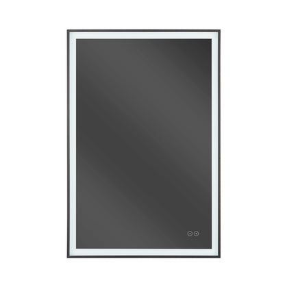 Craftmade SlimLite 1 Light 24" x 36" LED Mirror, Flat Black