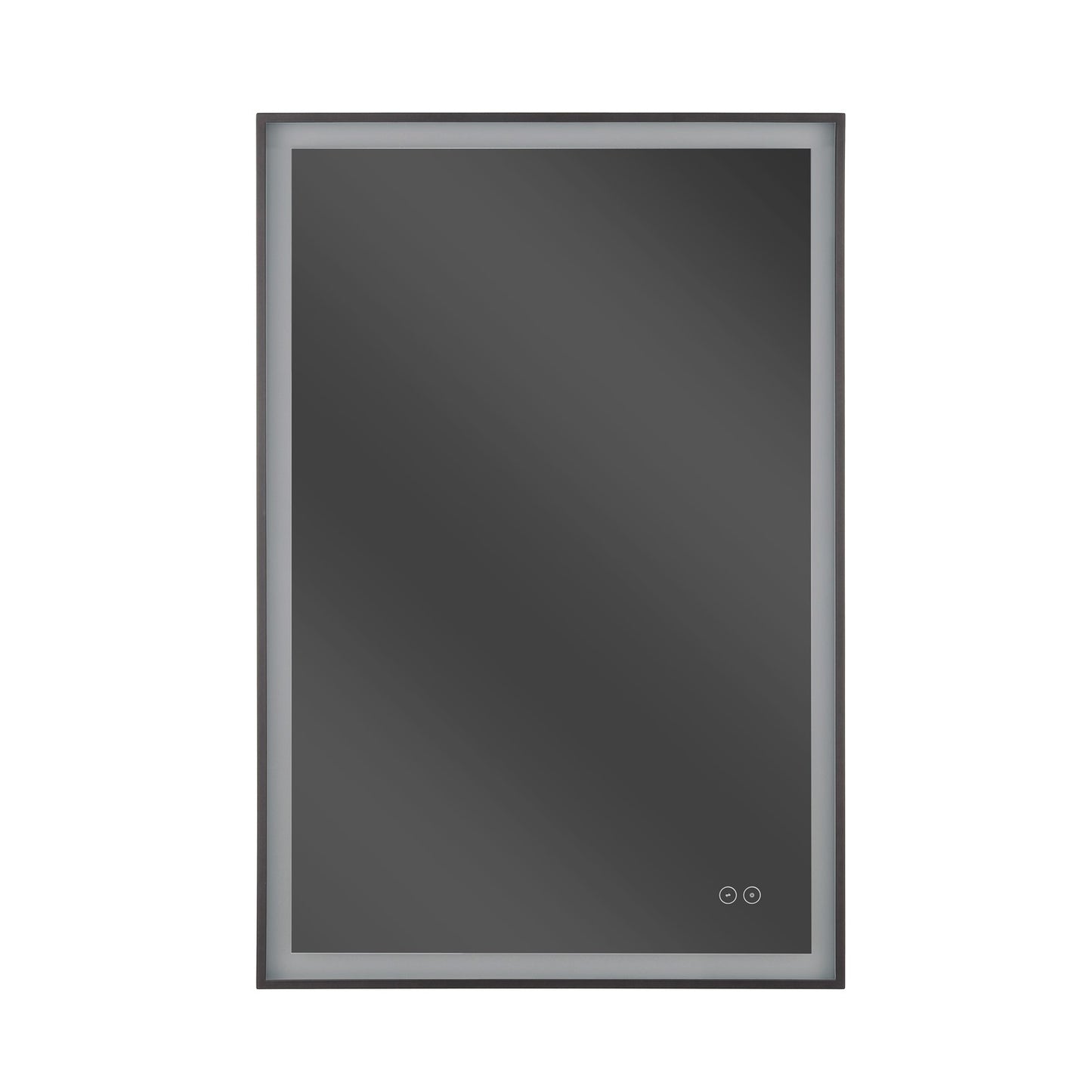 Craftmade SlimLite 1 Light 24" x 36" LED Mirror, Flat Black