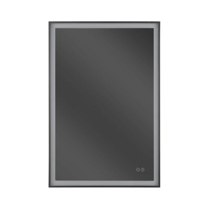 Craftmade SlimLite 1 Light 24" x 36" LED Mirror, Flat Black