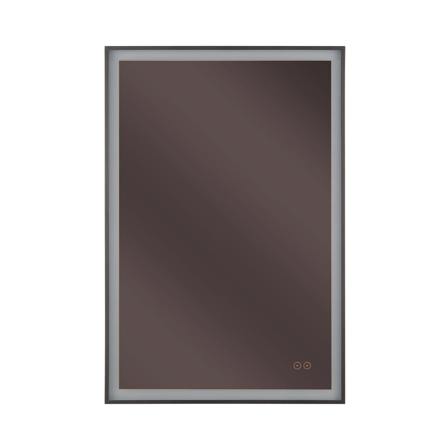 Craftmade SlimLite 1 Light 24" x 36" LED Mirror, Flat Black
