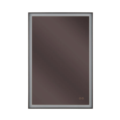 Craftmade SlimLite 1 Light 24" x 36" LED Mirror, Flat Black