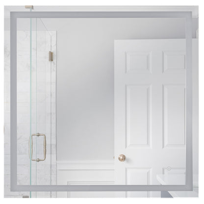 Craftmade Dwight 1 Light 36" x 36" Illuminated Mirror, White - MIR3610SQ-W3C