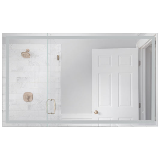Craftmade Pam 1 Light 60" x 36" Illuminated Mirror, White - MIR6012RT-W3C